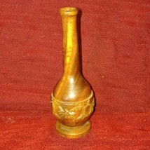 Gorgeous mid century handcrafted wooden vase~Philippines~holds one singl... - £21.68 GBP
