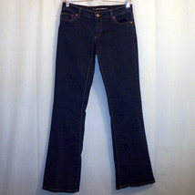 DKNY Jeans Flare Jeans Women&#39;s Juniors Size 3 Blue Dark Wash 31.5&quot; Inseam - £7.76 GBP