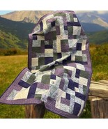 Vtg 2001 Handmade Patchwork Purple Quilt Quilted celebrating Names Poudr... - $2,668.00 MXN