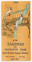 Garrison Dam Closure Ceremony Brochures Riverdale ND President Eisenhower 1953 - £21.75 GBP