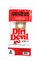Dirt Devil Central Vacuum Cleaner Hepa Filter Bags CV1500, RO-1400 - £5.43 GBP
