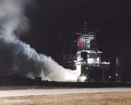 Space Shuttle Main Engine night test at John C. Stennis Space Center Photo Print - £7.08 GBP