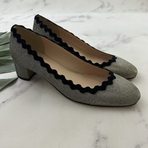 J.Crew Womens Scallop Heels Size 8 New Gold Silver Sparkle Metallic Roun... - $850.23 MXN