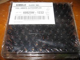 NEW LOT of 100  Kimble Amber Glass Vial Autosampler 12 x 32 mm / 1.8ML /... - $23.74