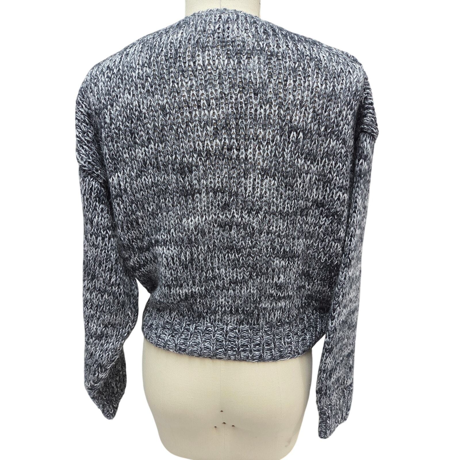 VTG 80s Sky King & Penny Tweed Knit Pom Pom Stripe Sweater M Bold Retro Korea Item image 4