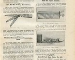 Diamond Detachable Link Chains Bar Nor Folding Screwdriver 1909 Magazine... - $17.82