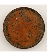 1872-H Straits Settlement 1 Cent Coin (VF+) Very Fine Plus Condition - £49.28 GBP