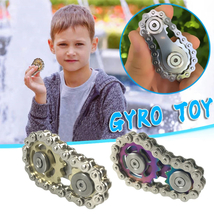Sprockets Flywheel Fingertip Gyro Sprockets Chains EDC Metal Toy Gear Ch... - £11.78 GBP