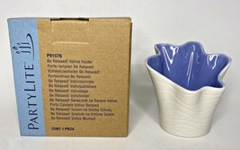 PartyLite Be Relaxed! Votive Holder Blue Retired Rare NIB P11A/P91076 - £15.97 GBP