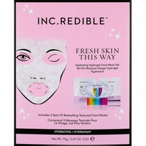 Ingredients for INC.redible Fresh Skin This Way Hydrogel Masks, 3 ct - £8.77 GBP