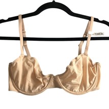 Smoothez by Aerie Bra Beige Balconette Sheer Mesh Unlined Underwire 32D - £15.09 GBP
