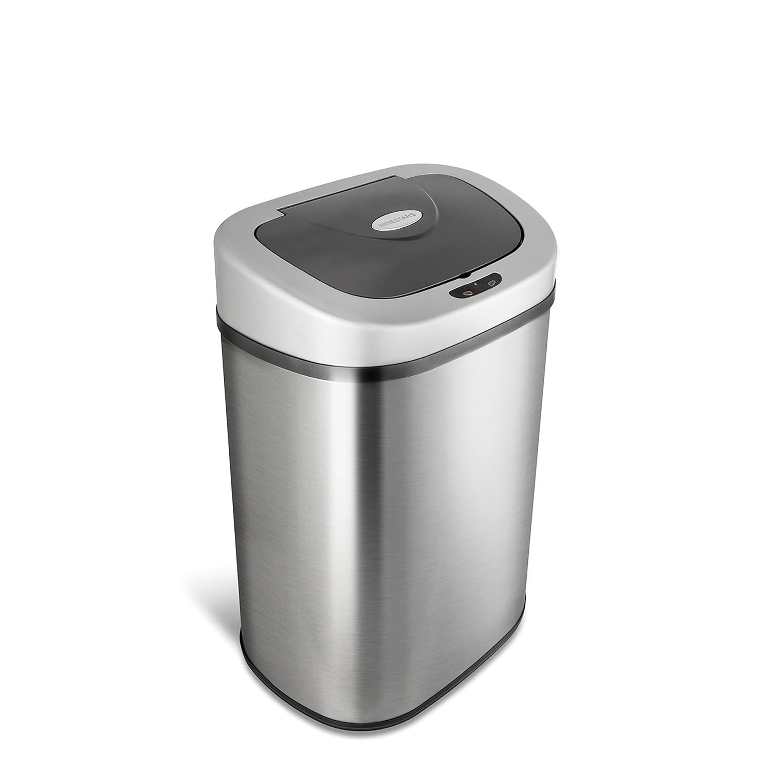 Automatic Touchless Infrared Motion Sensor Trash Can With Stainless Steel Base &