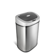 Automatic Touchless Infrared Motion Sensor Trash Can With Stainless Steel Base &amp; - £84.94 GBP