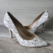 White House Black Market Womens Olivia Snake Embossed Leather Stiletto Heels 7.5 - £39.80 GBP