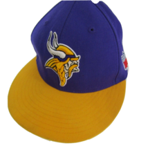 Minnesota Vikings NFL Purple Hat Mitchell &amp; Ness Fitted Size 7 1/4 - £14.44 GBP