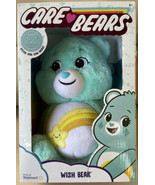 NEW 2020 Care Bears 14&quot; Medium Plush WISH Bear Soft Huggable Includes Ca... - $16.82