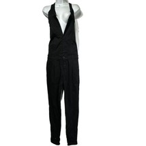 Joes Jeans Kaira Tuxedo Black Hook &amp; Loop Corset Sleeveless Lyocell Jumpsuit XS - $29.69