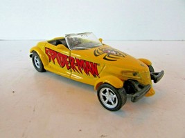 Maisto Diecast 2001 Chysler Prowler Marvel 2004 1/39 Scale Yellow Spiderman H5 - £2.88 GBP