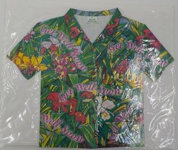 Island Heritage Large Greeting Card Get Well Soon Floral Aloha Shirt W Envelope - £5.50 GBP