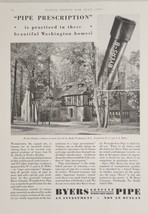 1931 Print Ad Byers Wrought Iron Pipe Wesley Heights Residence Washingto... - £16.47 GBP