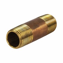 2&quot; Long Brass Nipple Pipe Fitting With 3/4&quot; Nominal Diameter And Npt Ends - £13.43 GBP