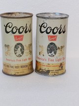 Beer Can Lot of 2 Vintage Coors Banquet Rare 1 Panel Golden Colorado - £34.57 GBP
