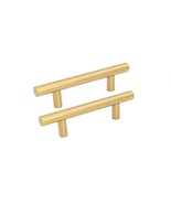 Fitviso Brushed Brass Cabinet Pulls Gold Cabinet Hardware - $2.50+