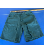 Vintage 90s Guess green Denim Jean Shorts  Button Size 36 X 9 - $1,437.12 MXN