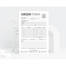 Custom Order Form Template, Purchase Order Form, Price List, Craft Order Form - £2.36 GBP