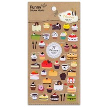 CUTE PATISSERIE STICKERS Dessert Bakery Scrapbook NEW Korean Paper Stick... - $2.49