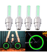 4Xgreen Valve Stem Led Cap For Bike Bicycle Car Motorcycle Wheel Tire Li... - £11.93 GBP