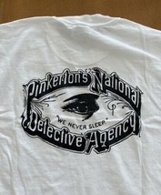 VINTAGE Pinkerton&#39;s National Detective Agency T-Shirt Wild West Size XL ... - £14.57 GBP