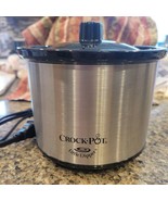 Crock Pot Little Dipper Slow Cooker Crock Pot Model SCR-05-SC 16 OZ Chro... - $8.59