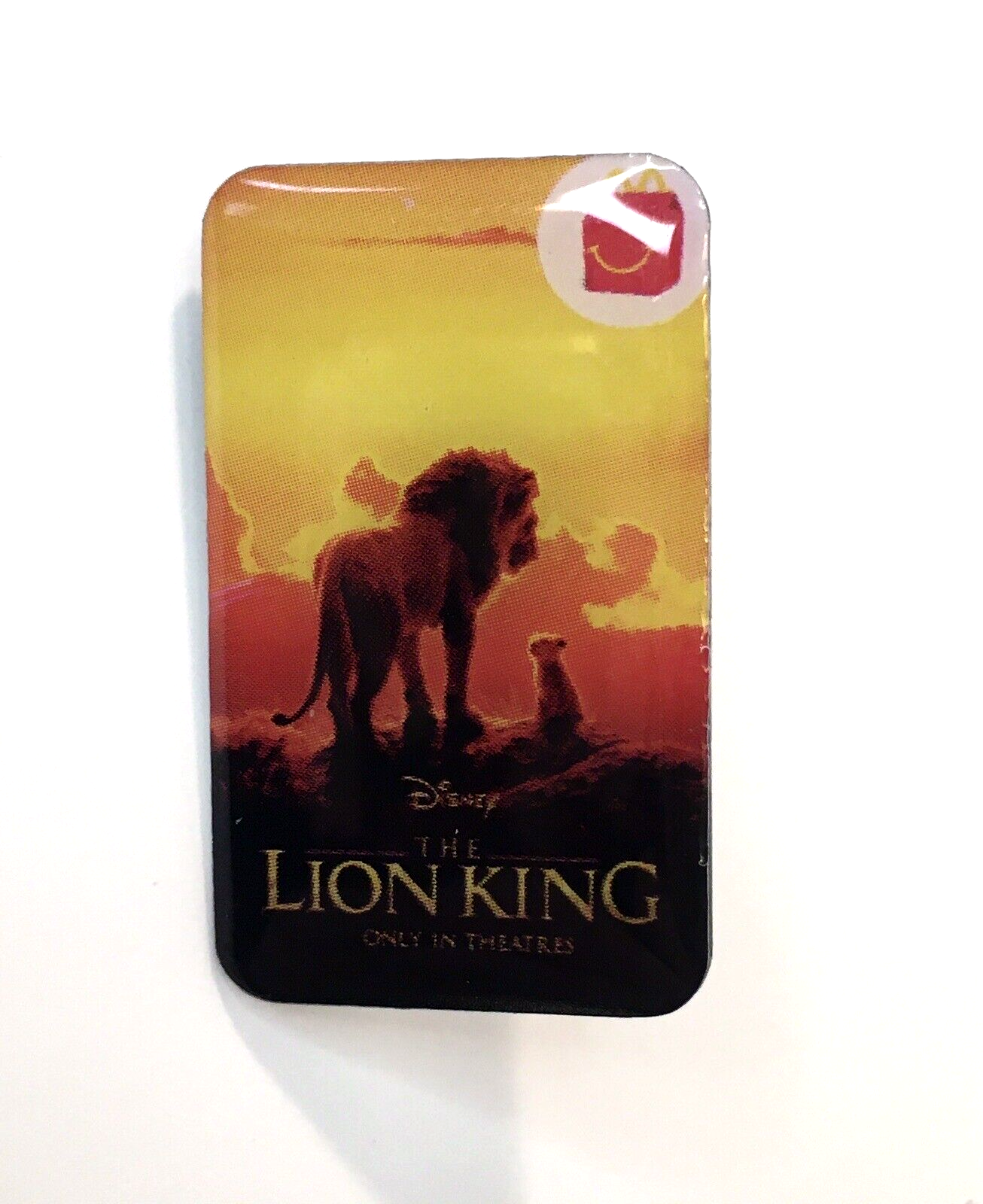 Disney The Lion King Movie Promo McDonald's Employee Lapel Hat Pin 2019 1.25" - £4.70 GBP