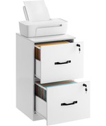 Vasagle 2 Drawer File Cabinet, File Cabinet With Lock, Printer Stand, Of... - $144.45 CAD
