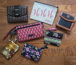 Lot Of 7 Wallets Brighton, Vera Bradley, Dooney &amp; Bourke, Fossil Leather... - $47.40 CAD