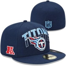 New Era 59Fifty Tennessee Titans On The Field Football Hat Cap Sz 6 3/8 - $455.97 MXN