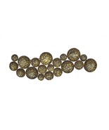 Metal Brown Rustic Gold Wall Hanging Art Deco 19 Craters Home Decor Wall... - £266.89 GBP