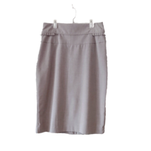 Worthington Straight Pencil Skirt Tan Women Size 10 Lined Back Slit - $18.81