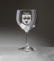 Hart Irish Coat of Arms Red Wine Glasses - Set of 4 (Sand Etched) - £53.49 GBP