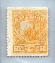 1892 EL SALVADOR Stamp - Columbus, 50c, SC#68 1781C - $1.49