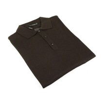 Mens PRINCELY Soft Merinos Wool Sweater Knits Lightweight Polo 1011-40 Brown image 6