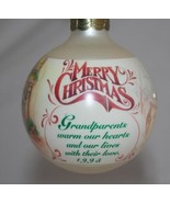 Vintage Hallmark 1995 &quot;Grandparents&quot; Glass Ball Ornament in Box - $10.00