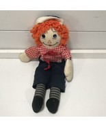 Raggedy Andy Doll Knicker Bocker Toy Stuffed Animal Plush 10&quot; Unknown Year - $18.80