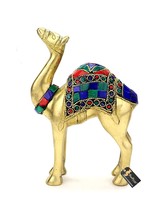 Gemstone Work 6 Inches Brass Camel Showpiece, Standard, Pack of 1 - £47.36 GBP