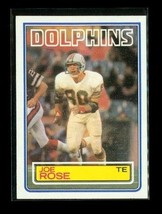Vintage 1983 TOPPS Football Trading Card #320 JOE ROSE Miami Dolphins - £3.86 GBP