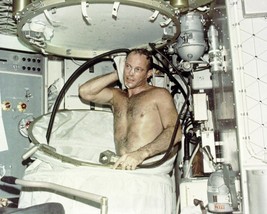 NASA Astronaut Jack Lousma showers aboard the Skylab Space Station Photo Print - £6.96 GBP