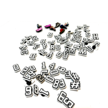 Cunuen Letters Numberes Shoe Rubber Charms for Clogs Crocs Lot of 24 Multicolor - £16.34 GBP