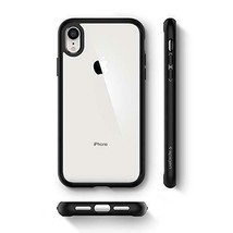 iPhone XR Case (2018) Ultra Hybrid Shockproof Lightweight Clear Matte Black - £28.98 GBP