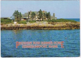 Postcard President George Bush Summer Home Kennebunkport Maine - $3.42